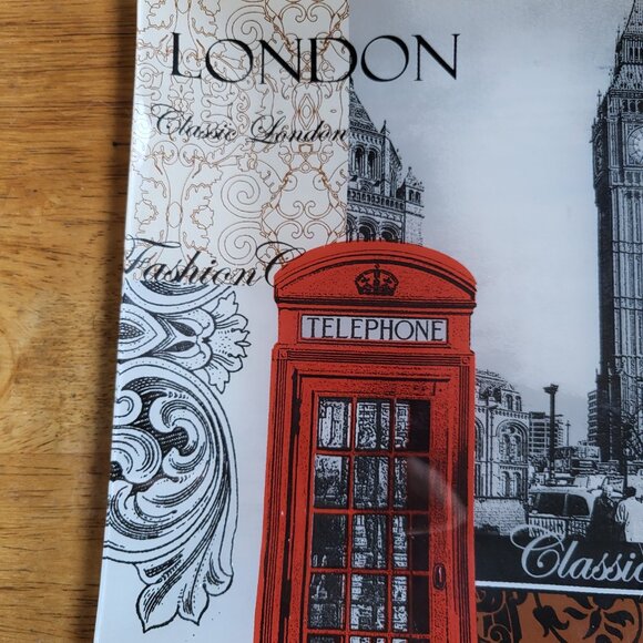 Classic London England City Display Glass Souvenir Plate Big Ben, Phone Box, etc - Picture 2 of 5